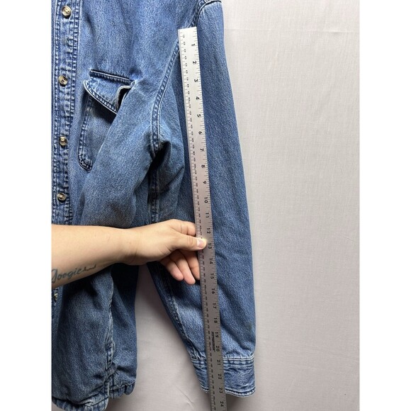 Vtg 90’s Cherokee Chore Jacket Flannel Lined Men’s Size Large Work Outdoor - Picture 11 of 12